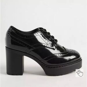 Torrid Wide Fit Heeled Lace Up Oxford (WW)